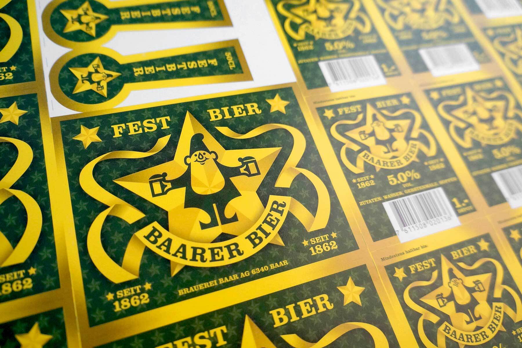Schweizer Grafik Baarer Bier