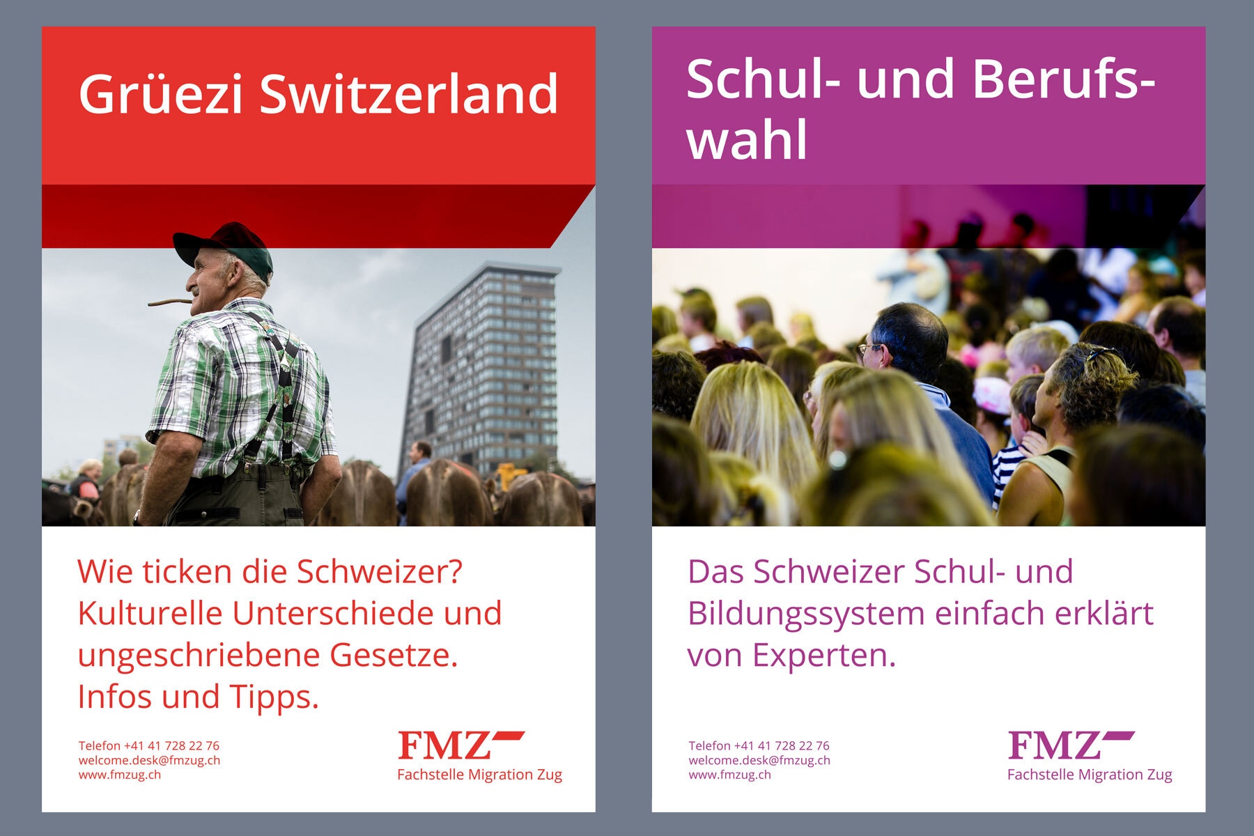 Schweizer Grafik Fachstelle Migration Zug