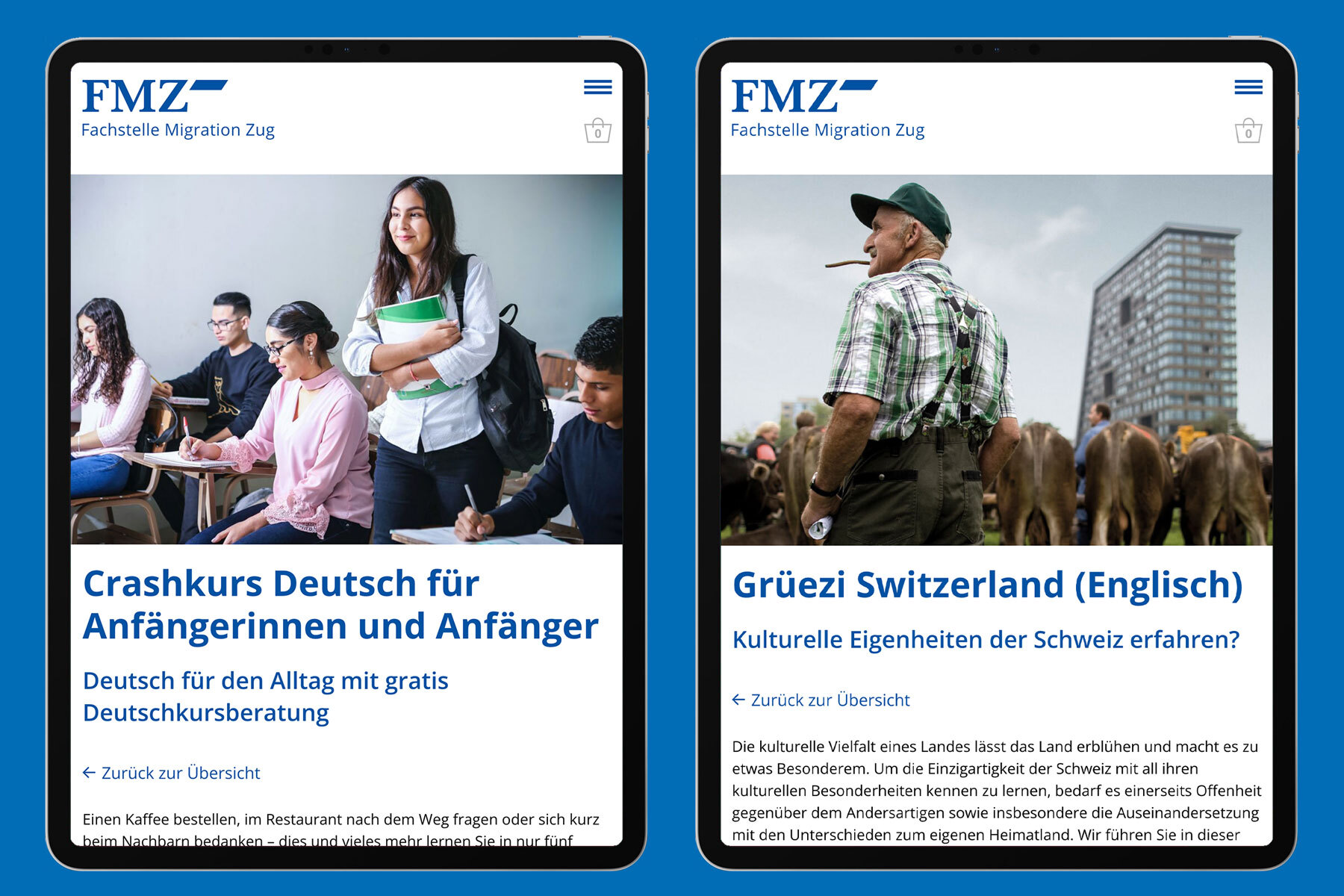 Schweizer Grafik Fachstelle Migration Zug